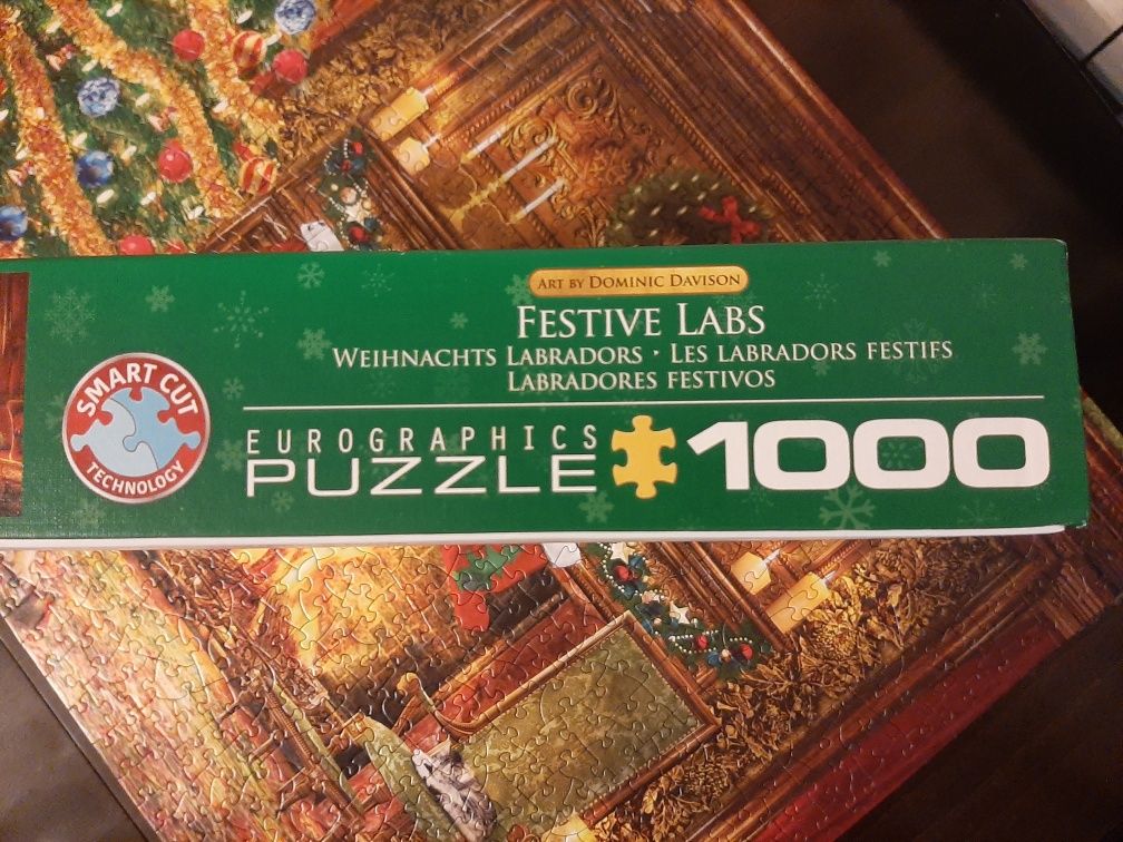 Puzzle 1000 elementów Festive Labs Święta Bożego Narodzenia choinka