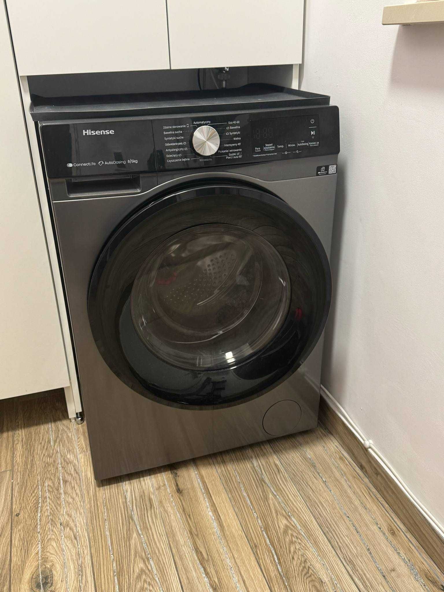 Pralko-suszarka slim HISENSE WD3S8045BT3PL