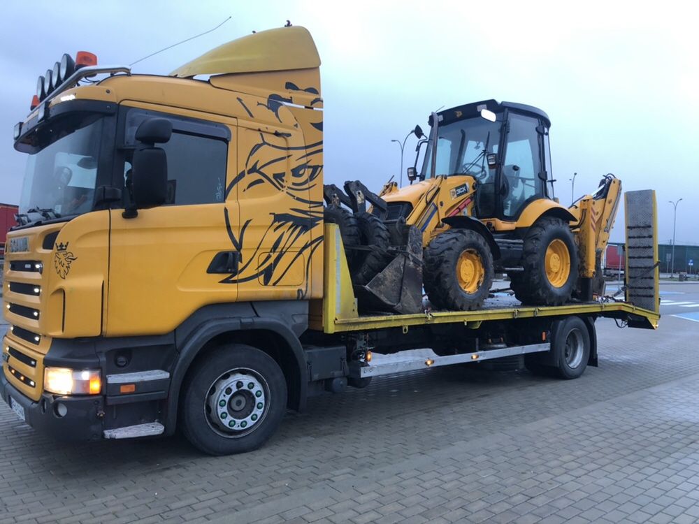 Transport maszyn rolniczych,budowlanych(przerzut,laweta,jcb,CAT,case