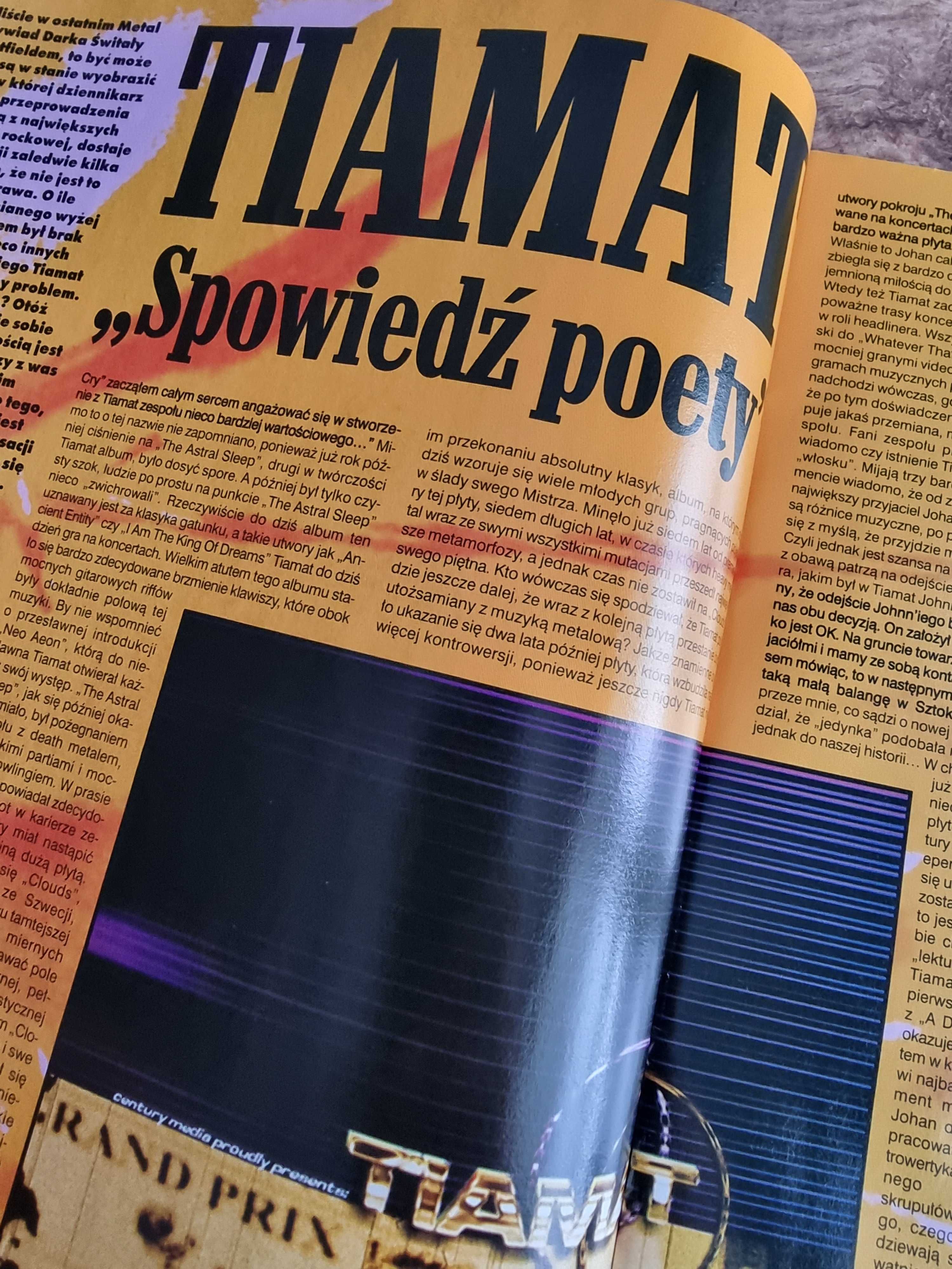 Metal Hammer 9/1999 - Tiamat, Plakaty: Machine Head i Iron Maiden