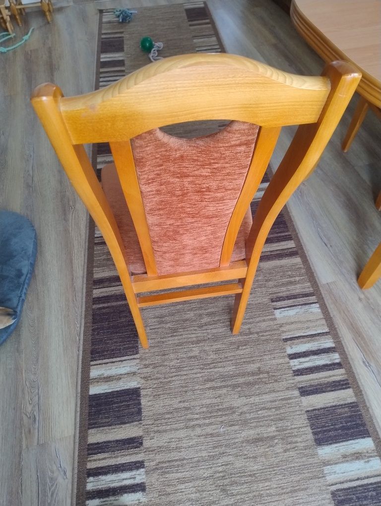Stół 160-200/90 + 6 krzeseł