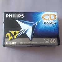 Philips Audio 60min Type II Extra CD Cassette - chrome pack x2