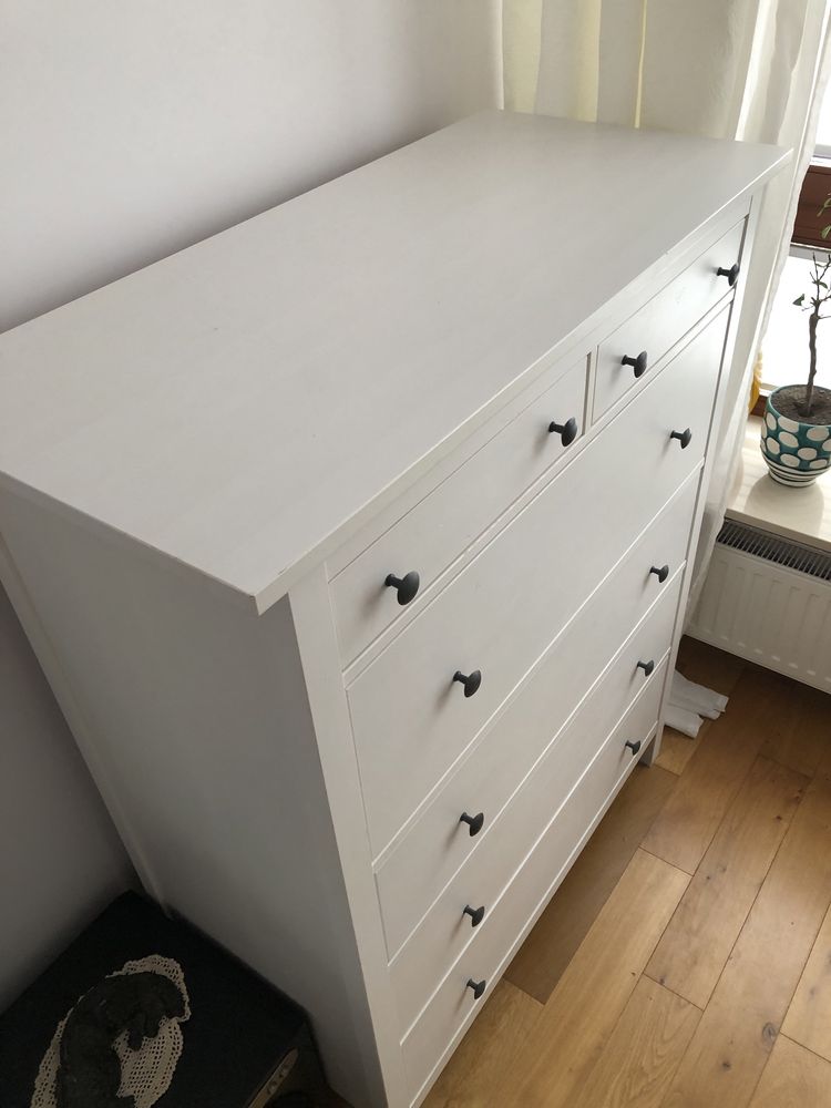 Komoda drewniana HEMNES Ikea 108x131 cm