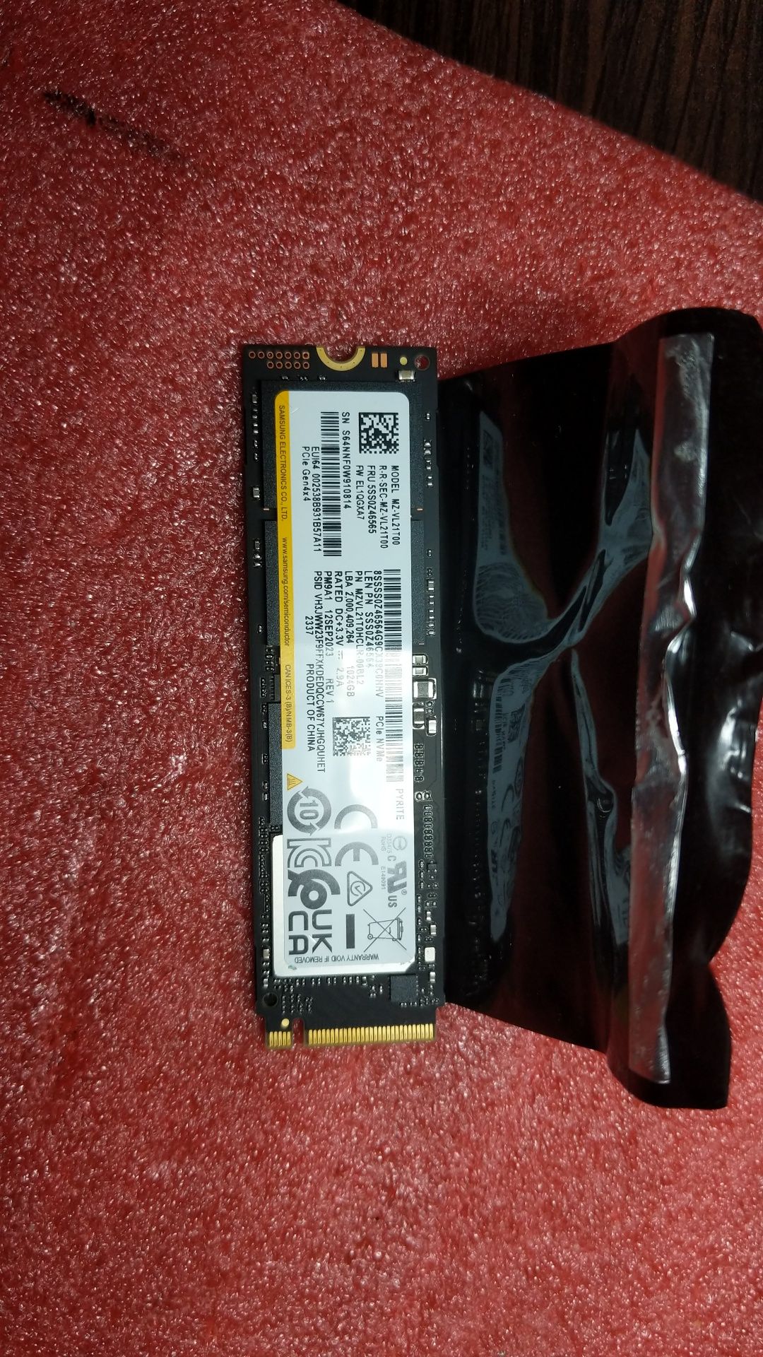 SSD m.2 Samsung PCI gen 4 1TB