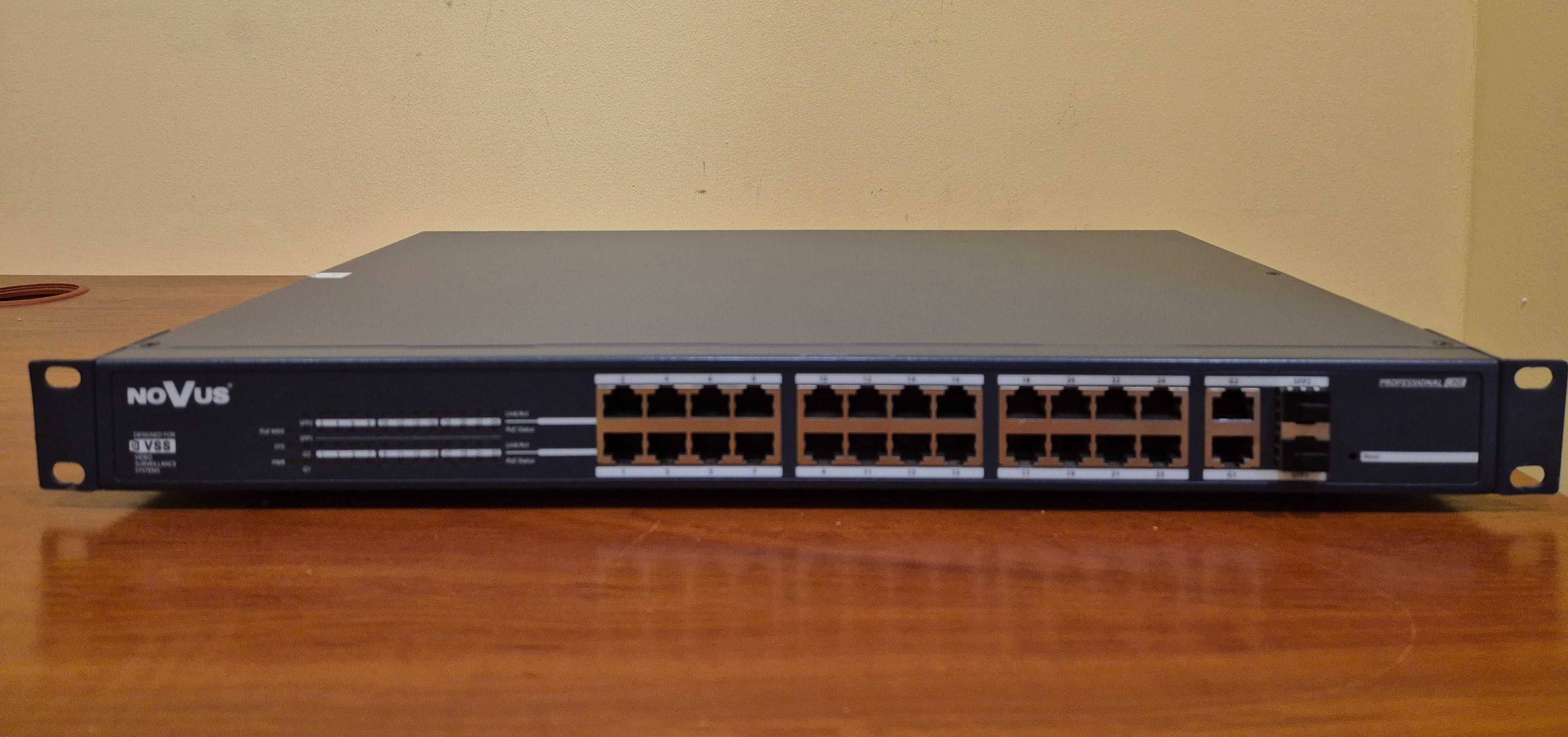 Switch, przełącznik sieciowy 24 porty NOVUS NVS-5024SP+