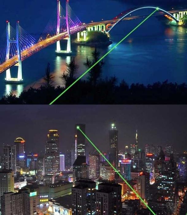 Wskaźnik Laserowy Laser Zielony Różne Wzory Mocny