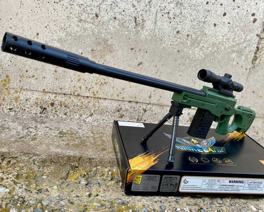 Дитяча Снайперська гвинтівка AWM на орбізах / Гель Бластер AWP PUBG