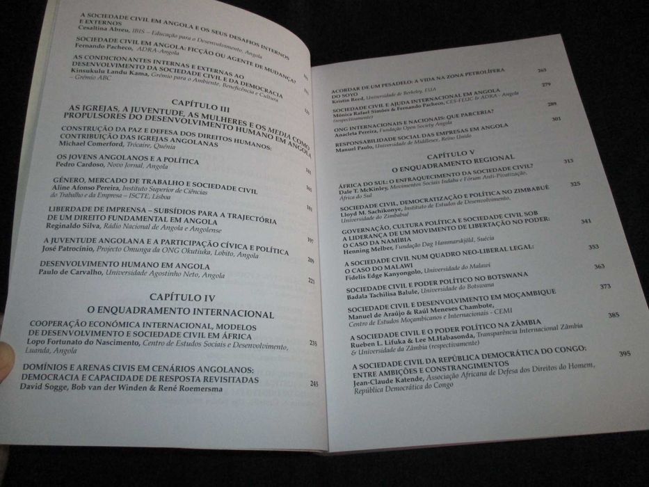 Livro Sociedade Civil e Política em Angola Nuno Vidal Patrick Chabal