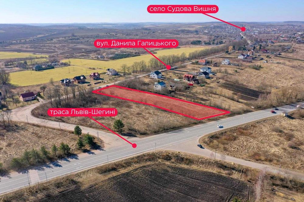 Земля під забудову 46 сот.Довгомостиська