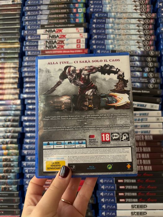 Гра God of War Remastered на ps4, диск з грою на пс 4, ліцензія