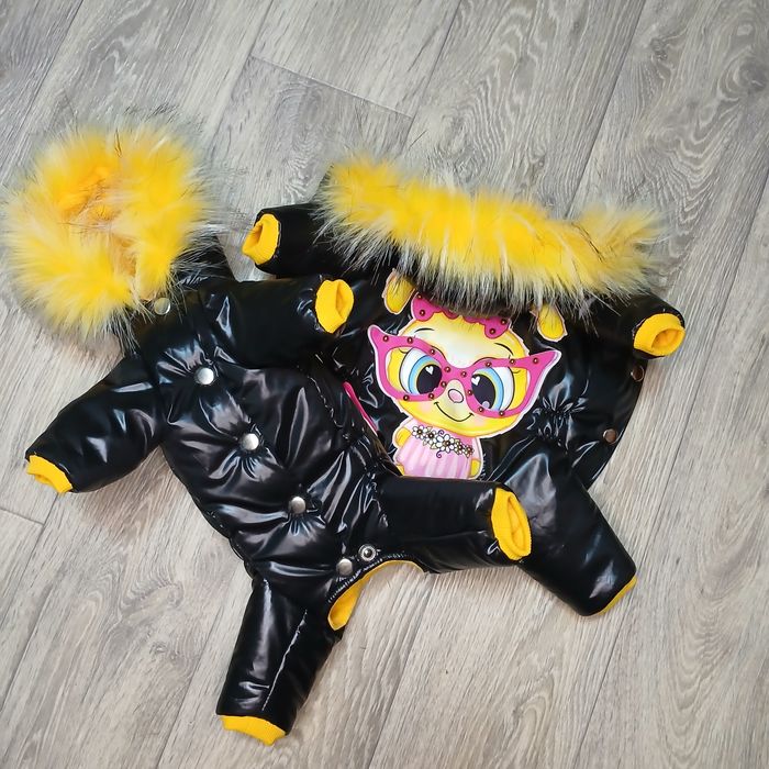 Зимовий комбінезон для собак з закритим животиком. Зимний комбез