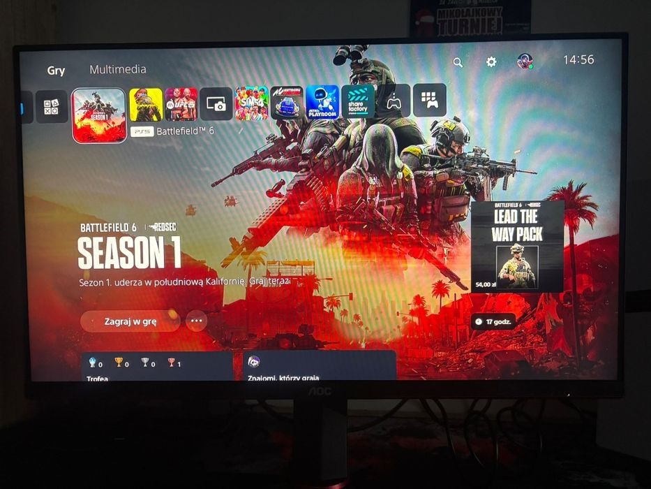 Monitor Gamingowy AOC 27G2U/BK – 27” IPS • 144Hz • 1ms •