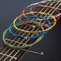 Cordas de aço em cor (para guitarra acústica-folk ou elétrica)