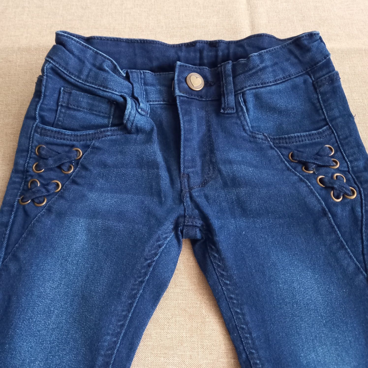 Spodnie dziewczęce jeansowe i sztruksowe, H&M, r. 98 Zestaw