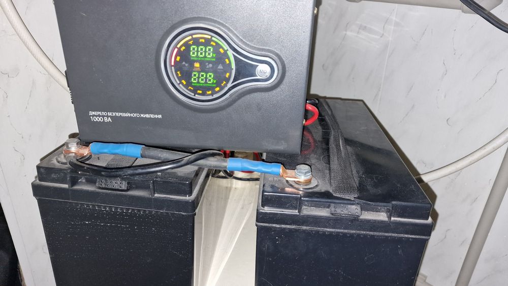 комплект ДБЖ Maxxter 1000va та два акб GEL по 100 Ah Fisher