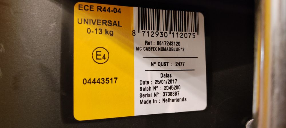 Fotelik Maxi-Cosi CabrioFix 0-13 kg