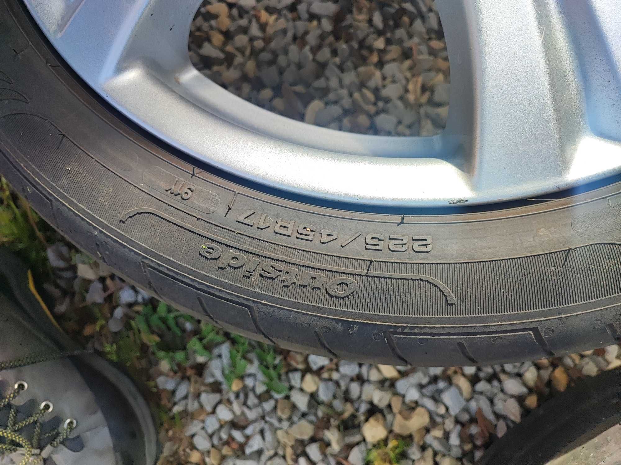 koła felgi z oponami 225 45 R17 Lato Fulda 5x110