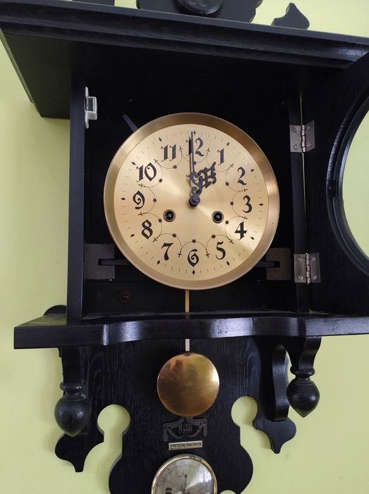 Zegar Metron czarny PRL