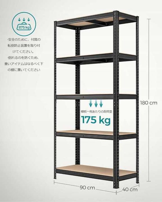 REGAŁ 2 szt. półki różne konfiguracje do domu garażu  DaMaOutlet.pl