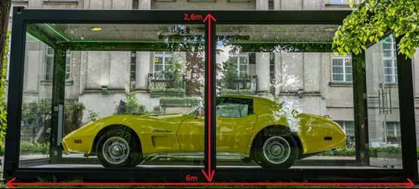 PROMOCJA! Szklana gablota garażowa garaż mobilny - bez pozwolenia!