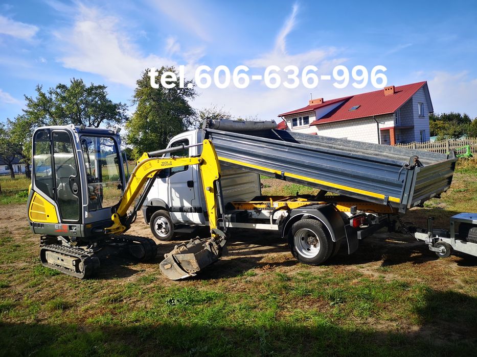 Gruz z transportem utwardzenie terenu Minikoparka