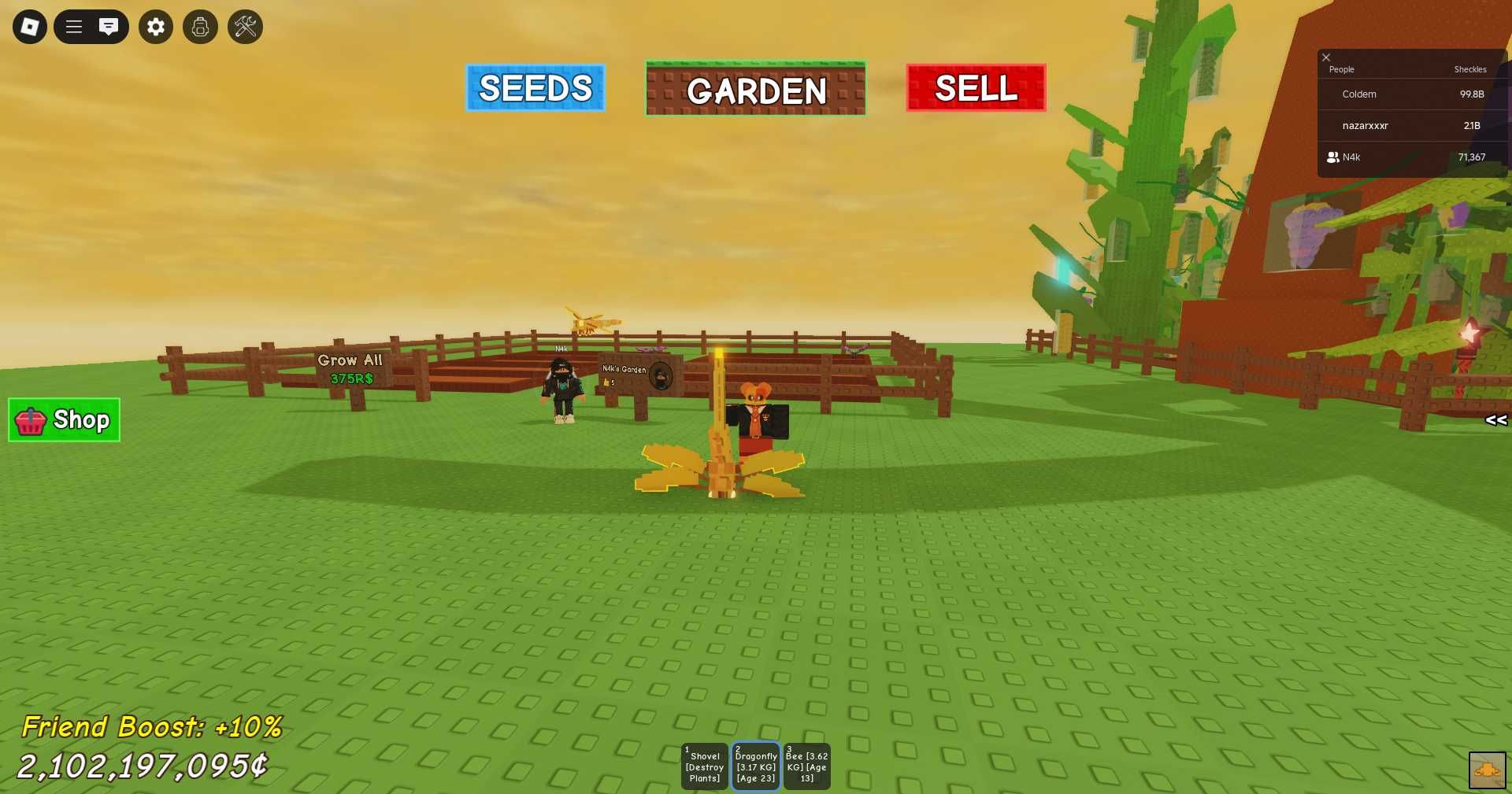 Продаю з гри Grow a garden і продаю акк прокачен в Grow a garden і бф