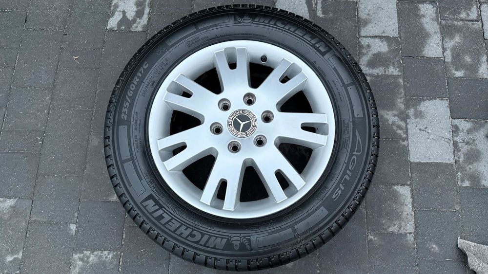 Koło 6x130 r17 235/60 C Mercedes Sprinter 906 Crafter Borbet alufelga wzmacniana