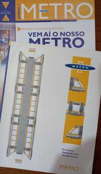 maquete do Metro do Porto 2000 em cartolina para destacar e montar