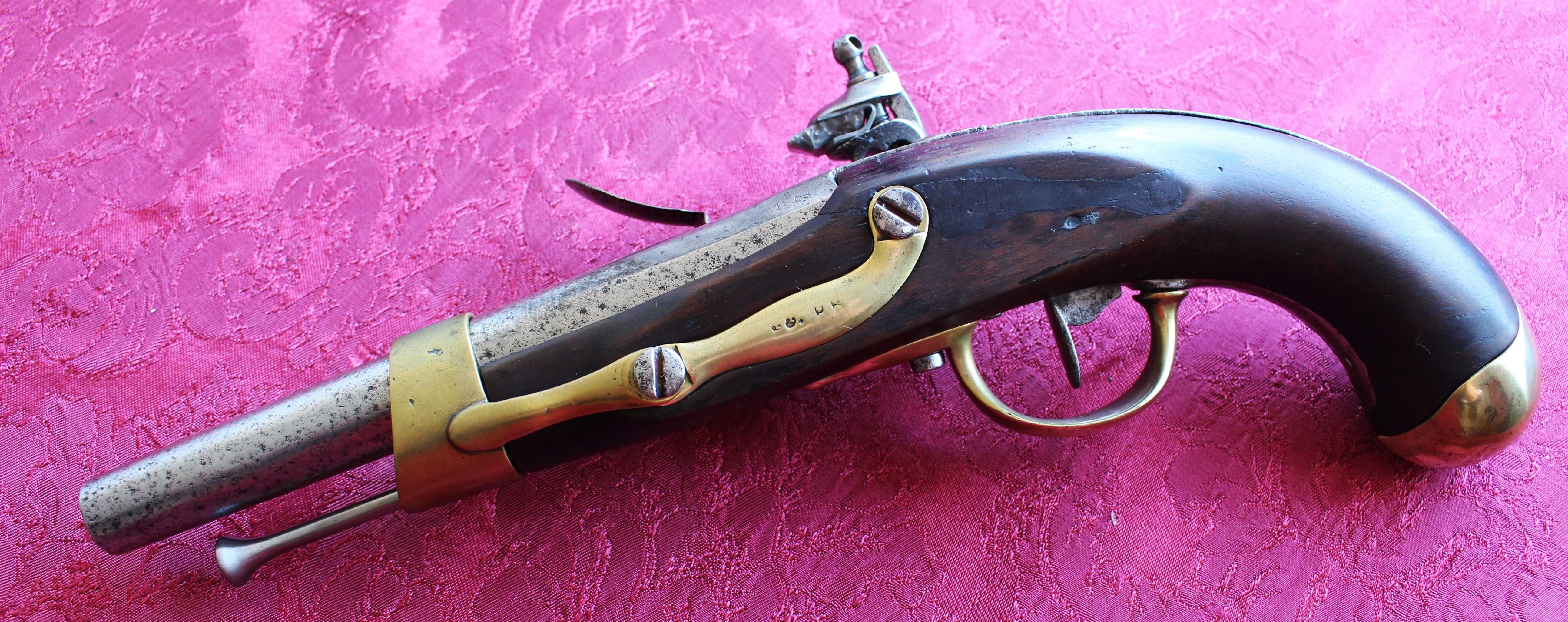 Pistola militar francesa Ano XIII (1808) Guerra Peninsular