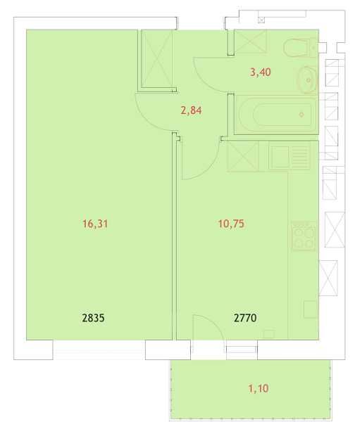 Продаж! 1кім з РЕМОНТОМ в клубному будинку,опалення газ! оформлення 2%