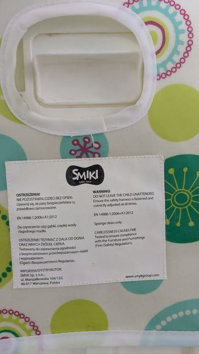Krzesełko do karmienia Smiki