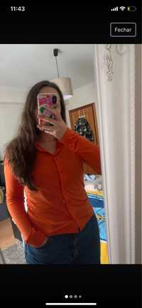 Camisa laranja stradivarious