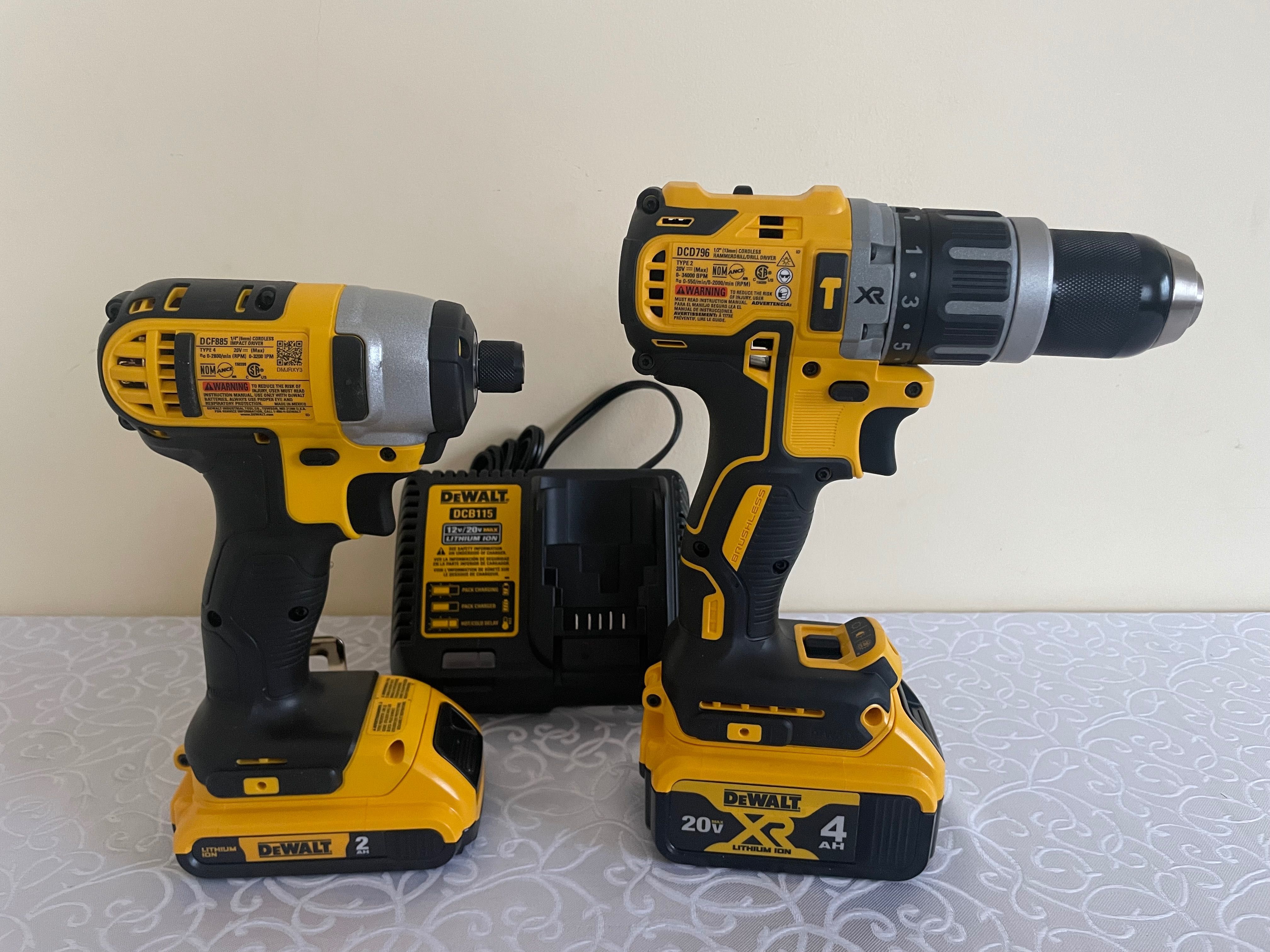 DeWalt DCF885-DCD796/ акумуляторний Імпакт+шуруповерт(комплект)