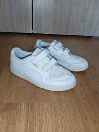 Adidasy buty sportowe sneakersy białe Puma Old School na rzepy roz.35