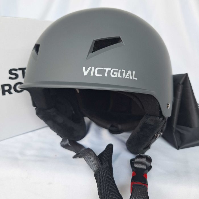 Kask narciarski Victgoal Safe HT-007 Grey Matt L 59-61cm