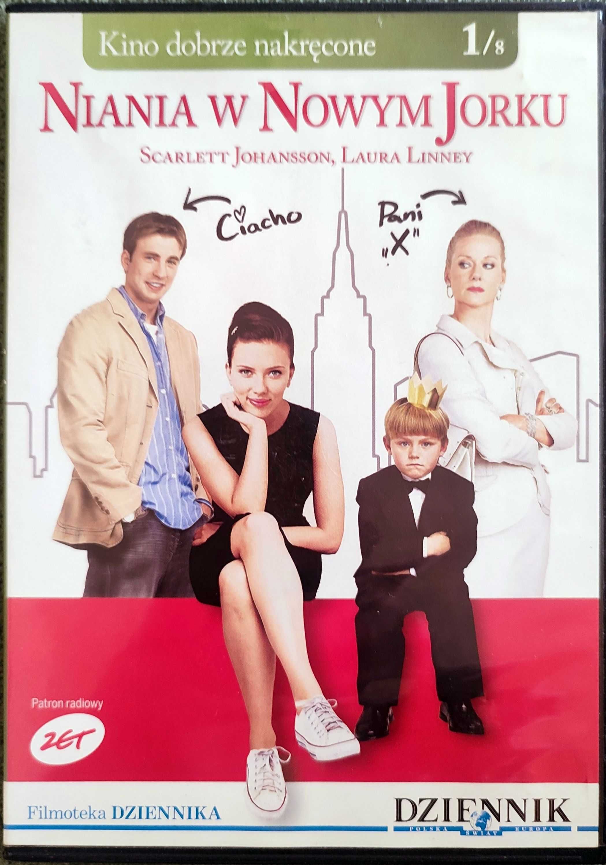 Film DVD Niania w Nowym Jorku. Scarlett Johansson, Laura Linney