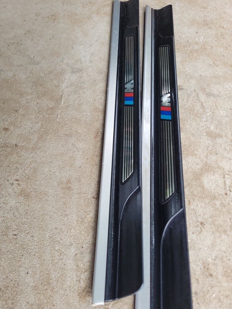 Bmw e46 coupe cabrio listwy m pakiet nakładki na progi wewnętrzne