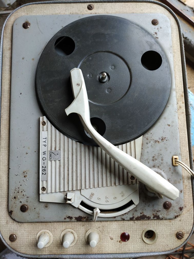 OKAZJA 1971 rok Gramofon ze wzmacniaczem FONICA WG-262 adapter Bambino