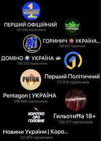 Новинно-Політична сітка каналів в Тг з аудиторією більше 1млн читачів