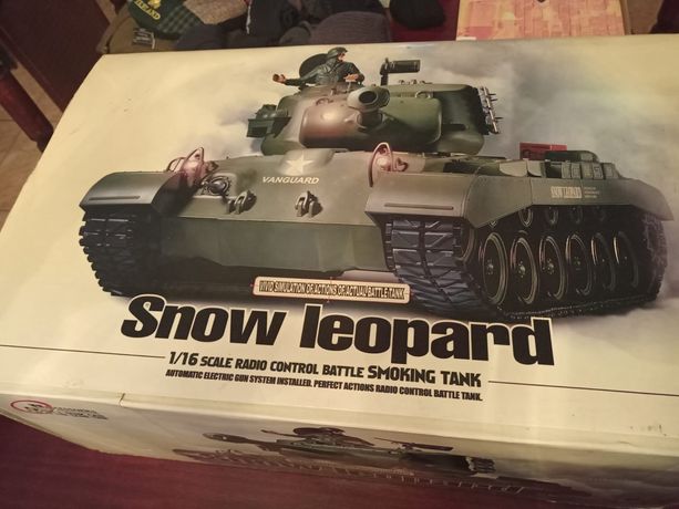 Orginalny czołg, snow leopard, skala 1:16, zdalnie sterowany, dymi.