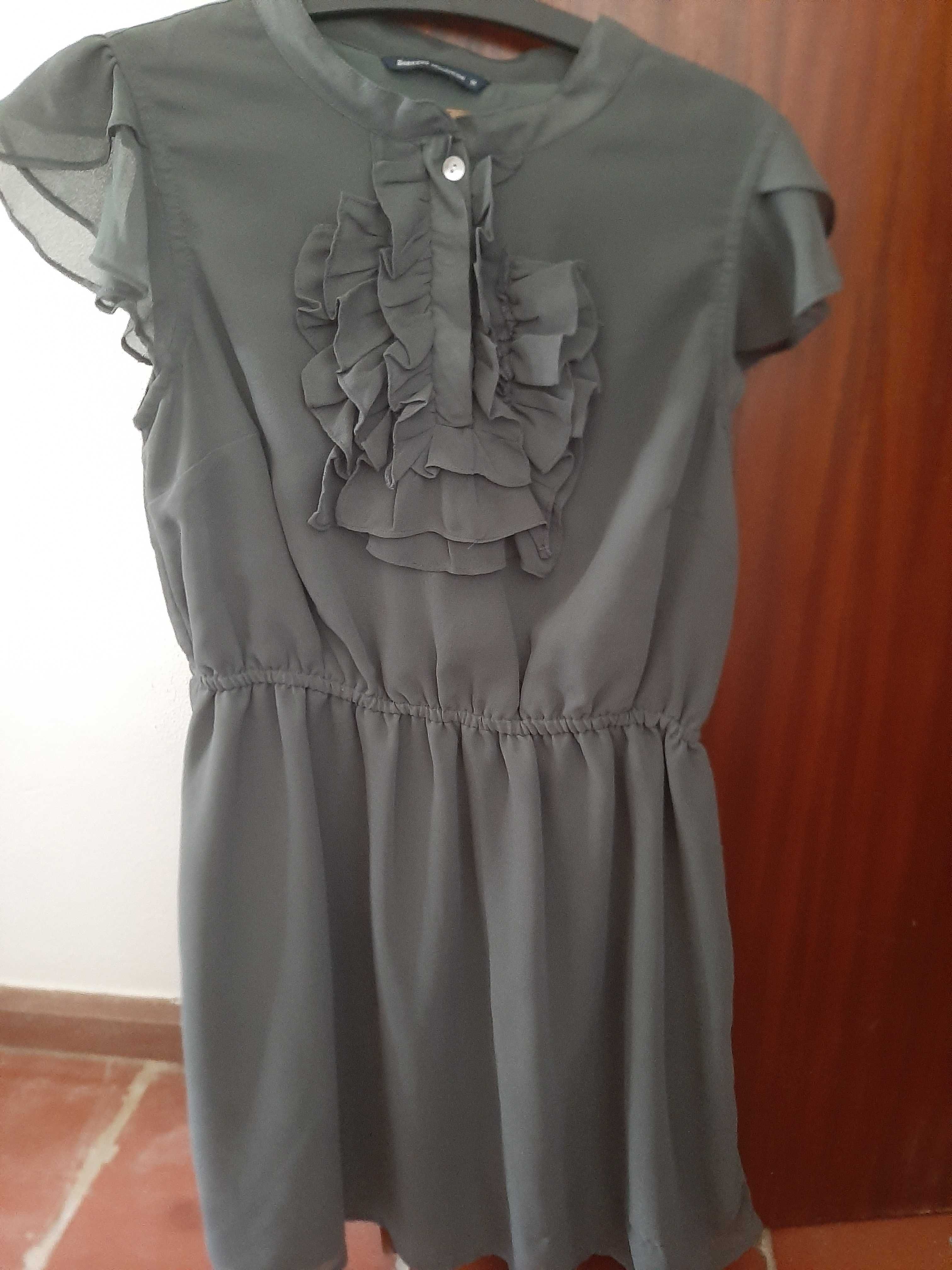 Vestido fino cinzento, M