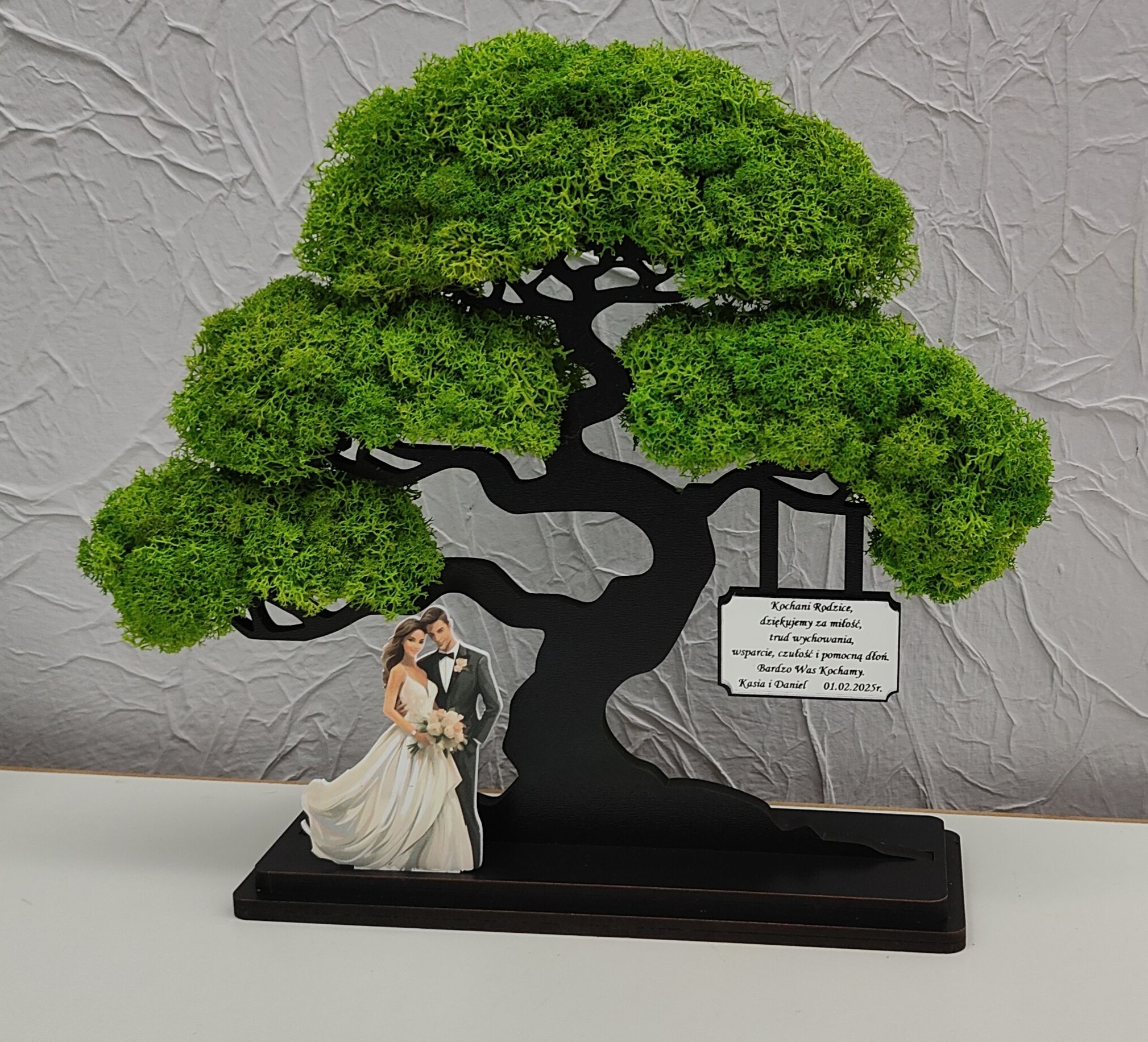 Drzewo bonsai mech 3D stojące ślub podziękowanie rodzicom 30 wzorów 27
