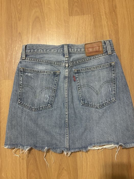 Джинсова спідниця levi’s юбка левайс