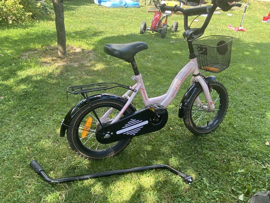 Rower dla dziecka Tomabike Platinum 14 cali prowadnik kółka boczne