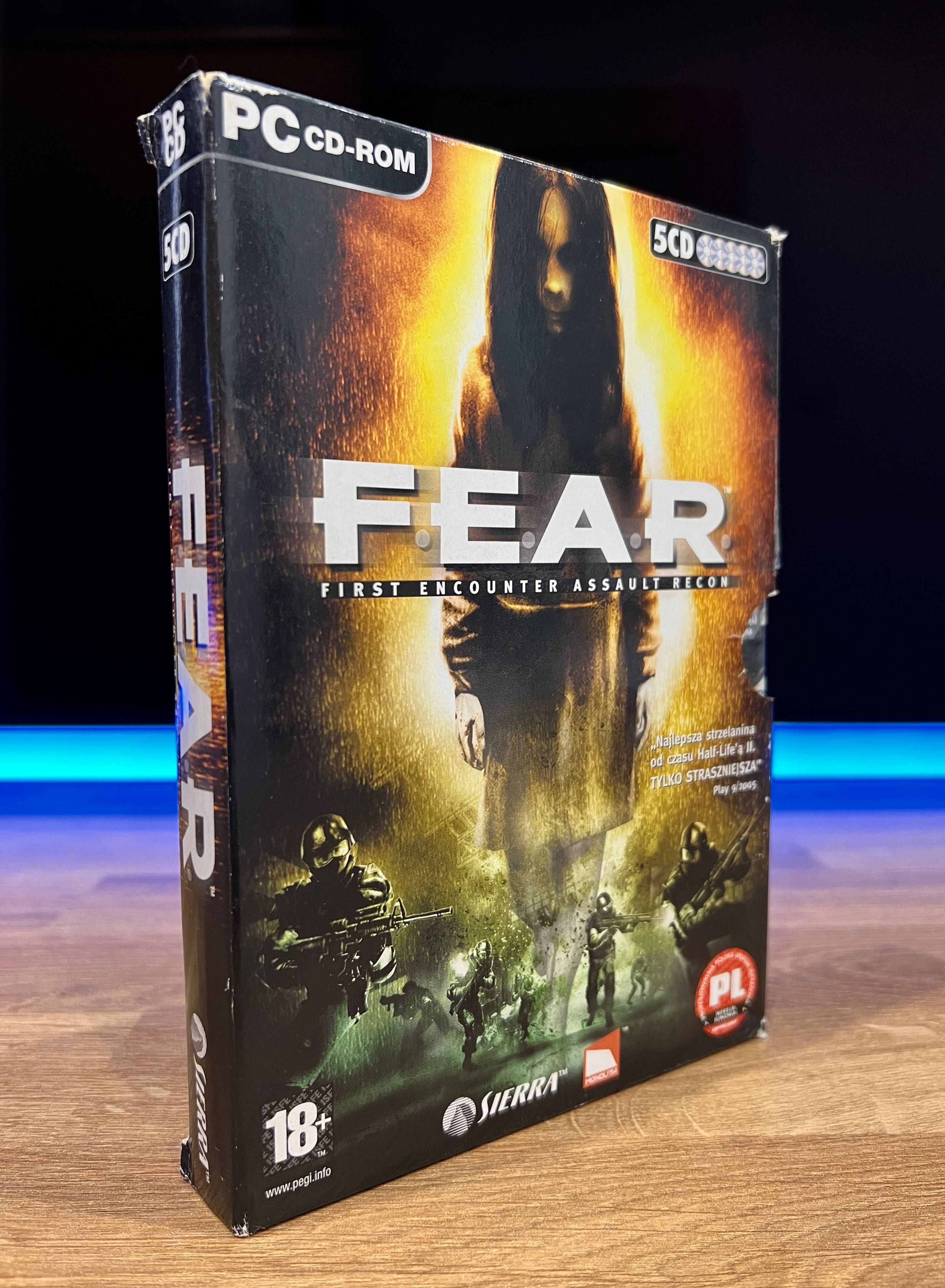 FEAR 1 (PC PL 2005) slipcase BOX kompletne premierowe wydanie
