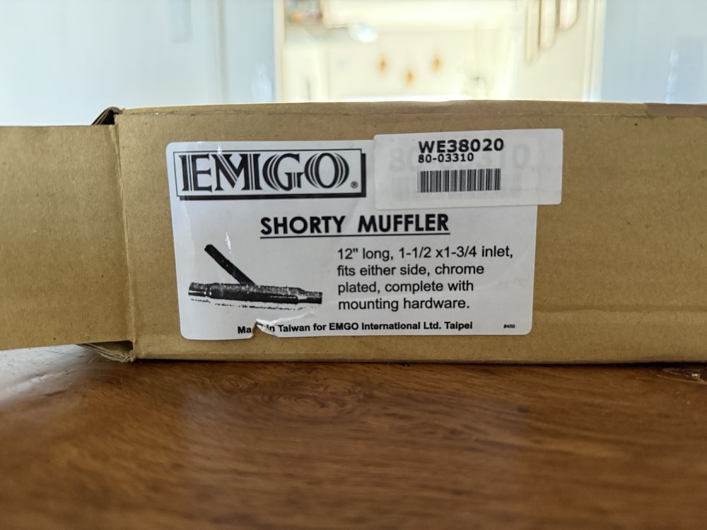 Ponteira Escape Short Muffler EMGO
