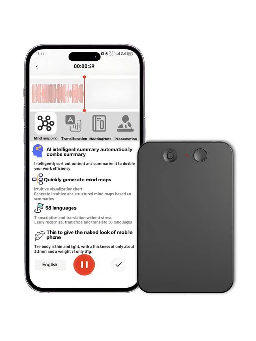 Диктофон BEUDUOQI ChatGPT, AI, Professional Digital Voice Rec, 128 gb