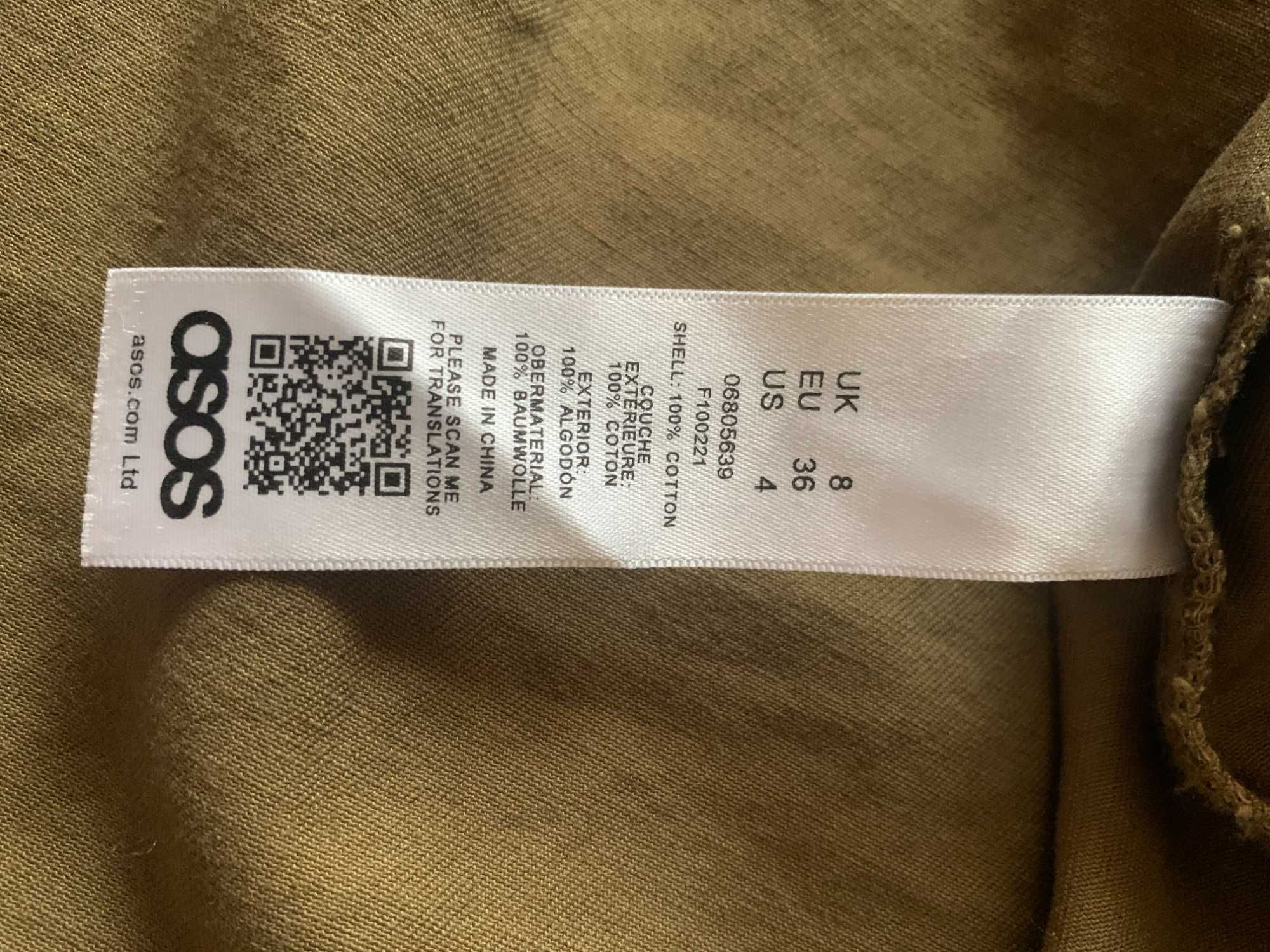 Стильная брендовая парка куртка ветровка ASOS TALL Оверсайз р.S