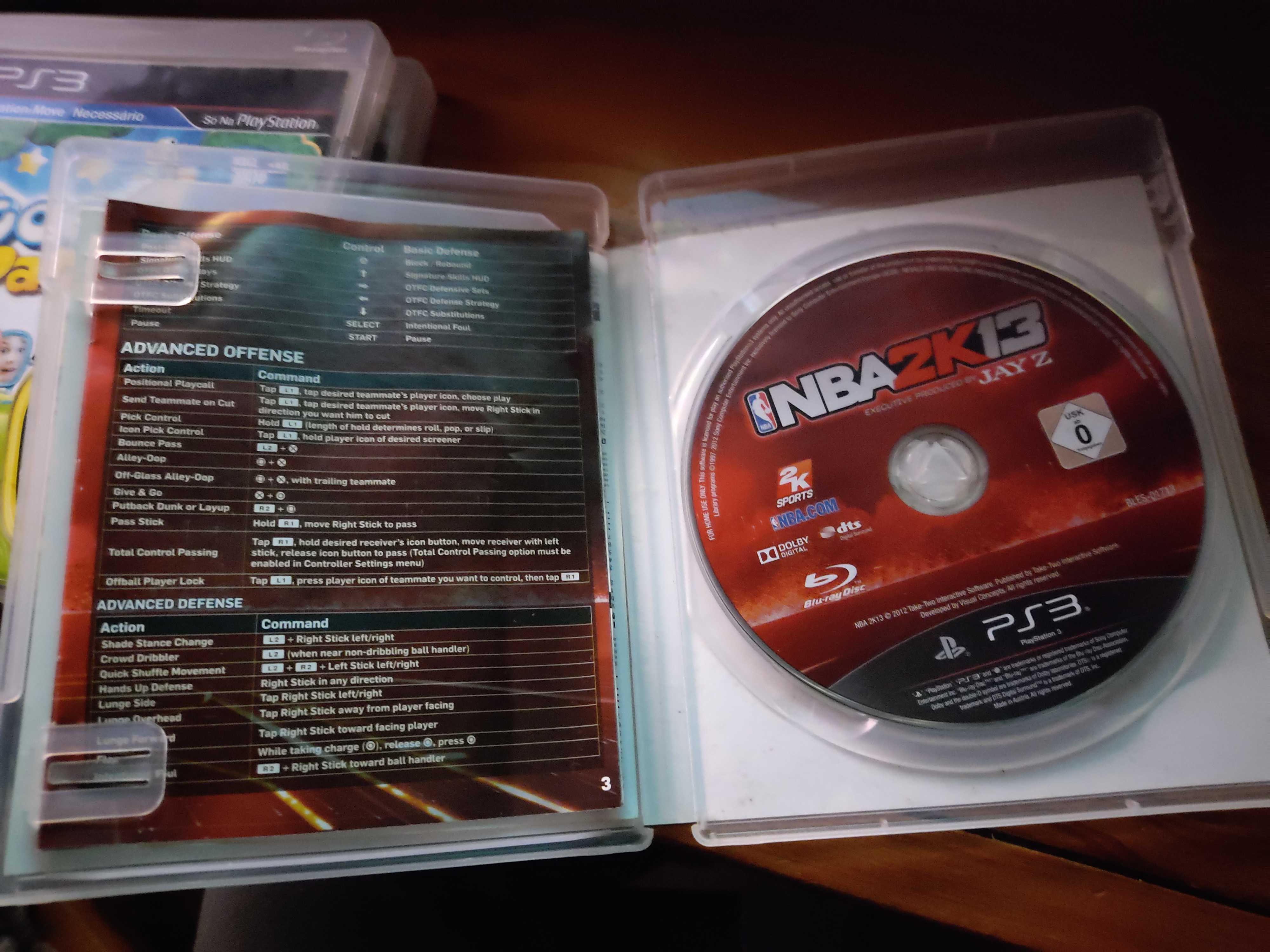 Jogos PS3: Uncharted 3, Start the Party, NBA2K13, Fifa 15