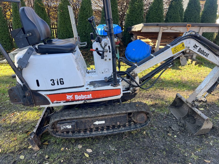 Mini koparka, mikro koparka plus przyczepka